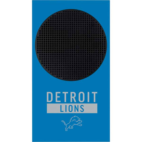 NFL Detroit Lions Blue Performance Series Xbox Series S Console Skin